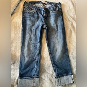 Women’s Worn Look Jean Capris